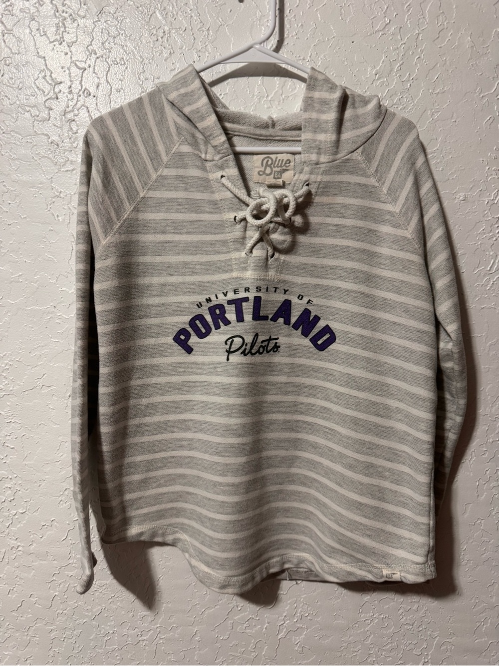 University of Portland Pilots Blue 84 Hooded Shirt